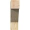 Ekena Millwork Traditional Block Rough Sawn Bracket, Douglas Fir, 6"W x 22"D x 22"H BKT06X22X22TRA05RDF - alternate 2